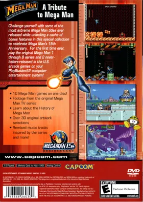 Mega Man Anniversary Collection box cover back